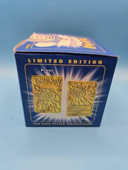 Pokemon 23K gold plated Limited edition trading card Polywhirl Burger King - Image 3