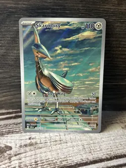 Pokemon TCG Skarmory #209/191 Surging Sparks Illustration - Image 1