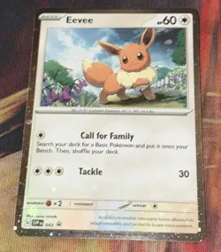 Single Swirl- Eevee [Cosmos Holo] #43- Pokemon Promo NM - Image 1