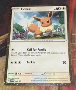 Single Swirl- Eevee [Cosmos Holo] #43- Pokemon Promo NM - Image 2