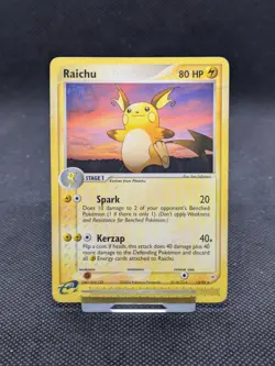 Pokemon Raichu EX Team Magma vs Team Aqua 13/95 Regular Rare Non Holo Played - Image 1
