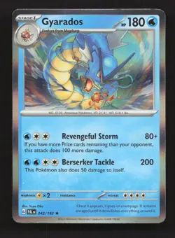 Gyarados 043/193 Rare Paldea Evolved Pokemon Holo Near Mint - Image 1