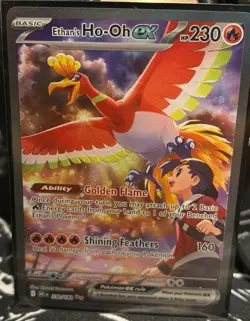 Ethan's Ho-Oh ex 230/182 Sv10 Destined Rivals SIR Holo English - Image 1