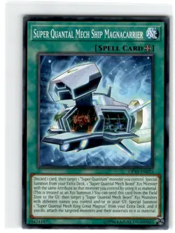 Yu-Gi-Oh! Super Quantal Mech Ship Magnacarrier Common OP11-EN023 Lightly Played - Image 1