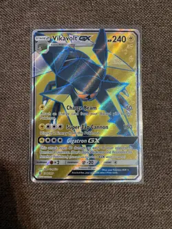Pokemon Vikavolt GX Ultra Rare Full Art Holo SM: Guardians Rising 134/145 HP 240 - Image 1