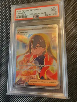 Pokemon TCG Carmine Special Illustration Rare Holo Twilight Masquerade PSA 9 - Image 1