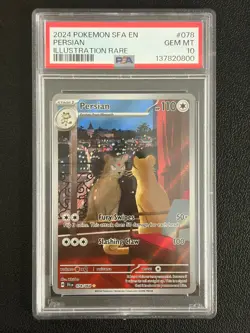 Pokemon Persian 078/064 PSA 10 Shrouded Fable - Image 1