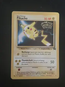 Pokemon TCG Pikachu Wizards Black Star Promos #4 Promo Regular English 1999 HP50 - Image 1