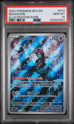 2024 Pokemon Scarlet Violet Shrouded Fable Munkidori #72 PSA 10 - Image 1