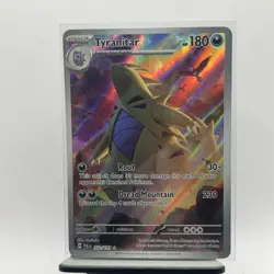 Pokemon TCG Tyranitar 222/193 Paldea Evolved Illustration Rare Holo - Image 1