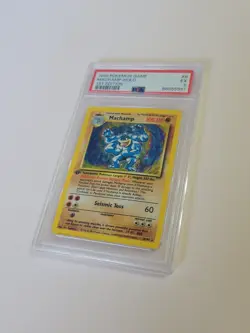 Machamp - Pokemon Base Set First 1st Edition #8 - Excellent PSA 5 - Image 1
