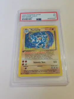 Machamp - Pokemon Base Set First 1st Edition #8 - Excellent PSA 5 - Image 2