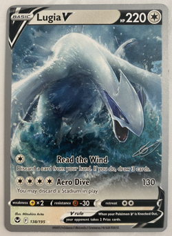 Pokemon World Championship Decks Lugia V 138/195 Ultra Rare Exclusive 2022 LP - Image 1
