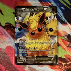Flareon EX (Full Art) RC28/RC32 Generations: Radiant Collection NM Pokemon - Image 1
