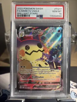 2022 Pokemon Brilliant Stars Mimikyu VMAX #TG17 PSA 10 - Image 1