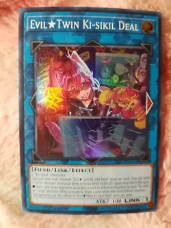 (2) YU-GI-OH! EvilTwin Ki-sikil Deal Super Rare Alliance Insight ALIN-EN052 - Image 4