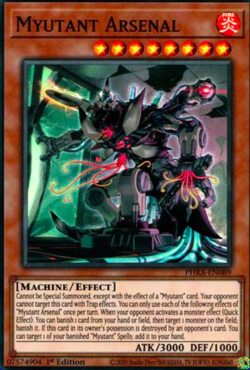 3X NM Myutant Arsenal - PHRA-EN089 - Super Rare 1st Edition yugioh PLAYSET - Image 1