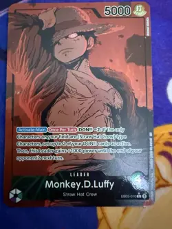 One Piece TCG English Monkey D. Luffy Leader Alternate Art EB02-010 LP - Image 1