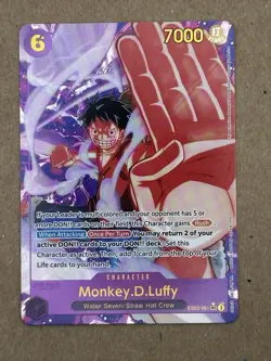 Monkey D Luffy EB02-061 SEC ALT ART | English | One Piece CCG | NM - Image 1