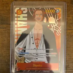 Namco One Piece CCG Shanks OP01-120 Romance Dawn Secret Rare Parallel Foil - Image 1