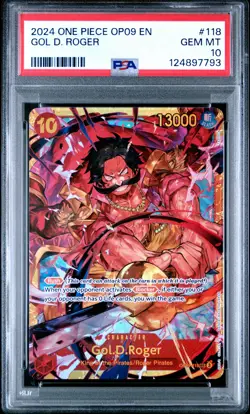 Gol D. Roger One Piece Op09-Emperors In The New World 118 NM PSA 10 - Image 1