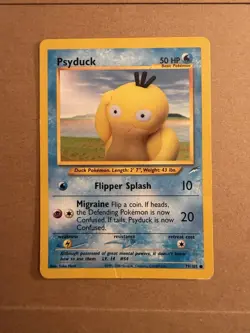 Pokemon Psyduck 79/105 Neo Destiny Regular Common MP Yuka Morii Art MP - Image 1