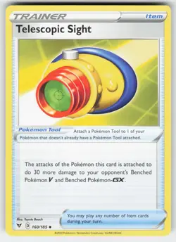 Telescopic Sight 160/185 Uncommon Vivid Voltage Pokemon Near Mint - Image 1