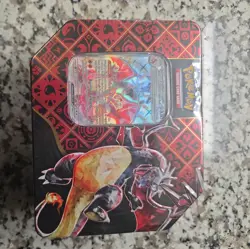 Pokemon TCG Paldean Fates Tin Sealed Charizard EX - Image 1
