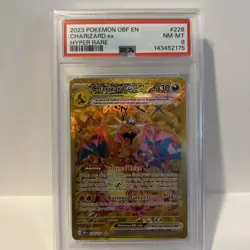 2023 Pokemon OBF En-Obsidian Flames Hyper Rare #228 Charizard EX PSA 8 - Image 1