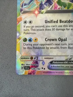 Pokemon TCG * SV Stellar Crown * 128/142 Terapagos ex Double Rare EX HOLO * NM - Image 3