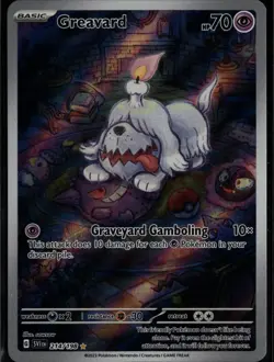 Greavard 214/198 Illustration Rare Scarlet & Violet Pokemon Near Mint - Image 1