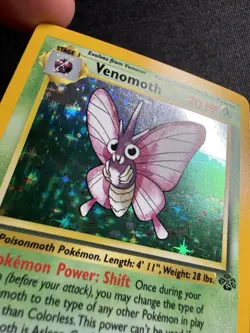 Venomoth 13/64 Holo Rare Jungle 1999 Pokemon MP - Image 3