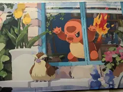 Pokemon TCG Charmander 44 Promo "Window Charmander" Playmat/Deskmat - Image 4