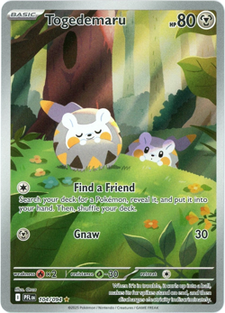 Togedemaru - 104/094 - IR - Phantasmal Flames PFL Mega Evolution - Pokemon NM/M - Image 1