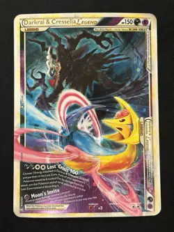 Darkrai & Cresselia Legend 099/102 & 100/102 Oversized Promo Jumbo Pokemon Card - Image 2