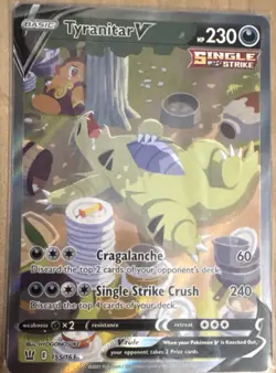 Tyranitar V Alternate Full Art Single Strike Holo 155/163 Battle Styles EN - Image 1