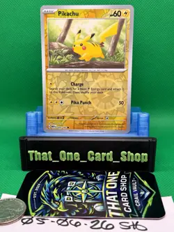 Pikachu 025/165 - Pokemon Together 151 Scarlet & Violet Super Rare Promo 💎 - Image 1