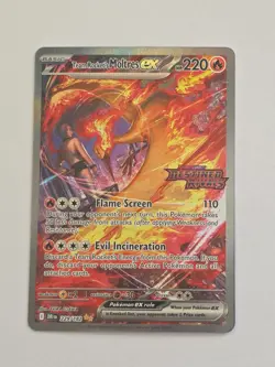 Team Rocket's Moltres EX 229/182 Destined Rivals SIR Stamped Pokemon Card - NM - Image 1