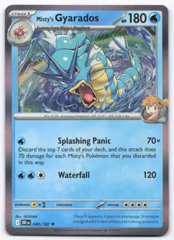 Pokemon TCG Misty's Gyarados 049/182 Holo Destined Rivals NM - Image 1