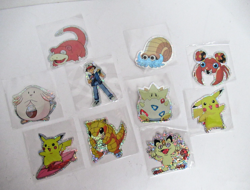 Vintage 90s Pokemon Rare Ice Holo Sticker Prisim Lot of 10 - Image 1