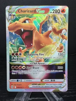 Pokemon TCG Charizard VSTAR Sword & Shield: Brilliant Stars 018/172 Holo... - Image 1