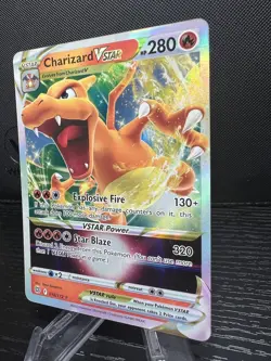 Pokemon TCG Charizard VSTAR Sword & Shield: Brilliant Stars 018/172 Holo... - Image 2