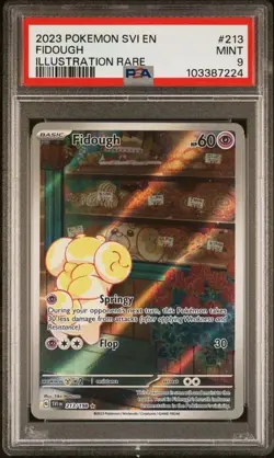 FIDOUGH Scarlet & Violet Illustration Rare #213 PSA 9 Pokemon [Nostalgium] - Image 1