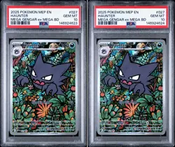 Sequential LOT (3) - 2025 POKEMON MEGA GENGAR EX MEGA BATTLE DECK HAUNTER PSA 10 - Image 1