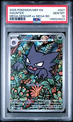 Sequential LOT (3) - 2025 POKEMON MEGA GENGAR EX MEGA BATTLE DECK HAUNTER PSA 10 - Image 4