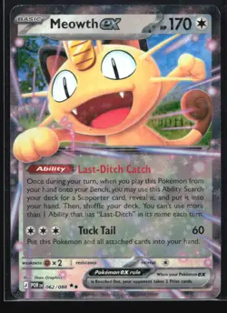 Meowth ex 062/088 Perfect Order Pokemon Holo Near Mint - Image 1