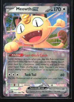 Meowth ex 062/088 Perfect Order Pokemon Holo Near Mint - Image 1