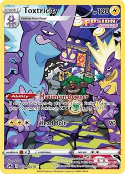 Pokemon TCG Toxtricity GG09/GG70 Crown Zenith: Galarian Gallery Holo - Image 1
