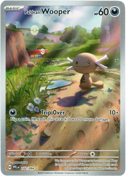 Paldean Wooper 102/094 IR - Phantasmal Flames PFL Mega Evolution - Pokemon NM/M - Image 1