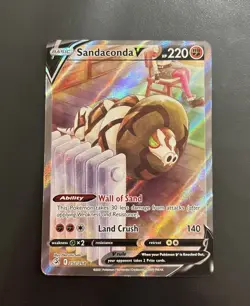 Sandaconda V 252/264 Ultra Rare Fusion Strike Pokemon Holo Near Mint - Image 1